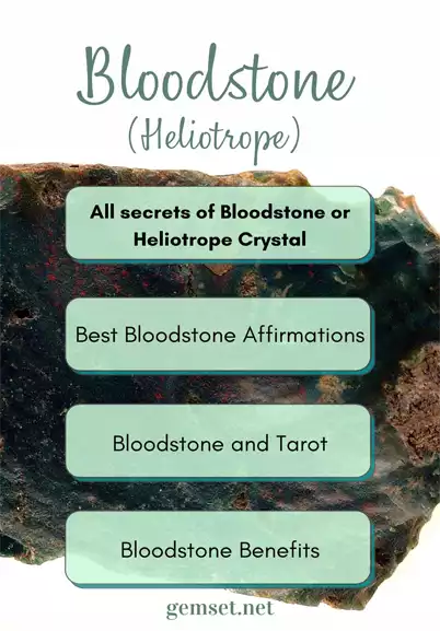 Bloodstone Heliotrope natural stone