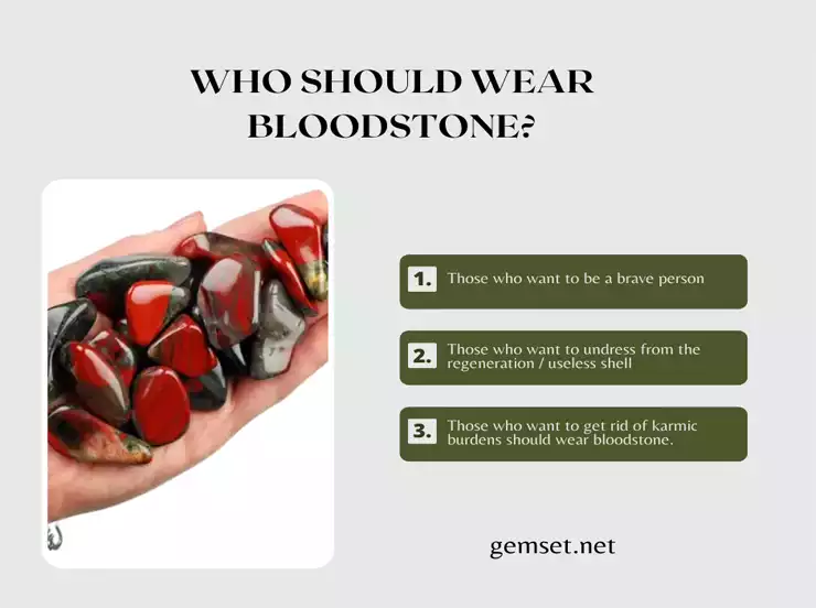 Who should wear bloodstone