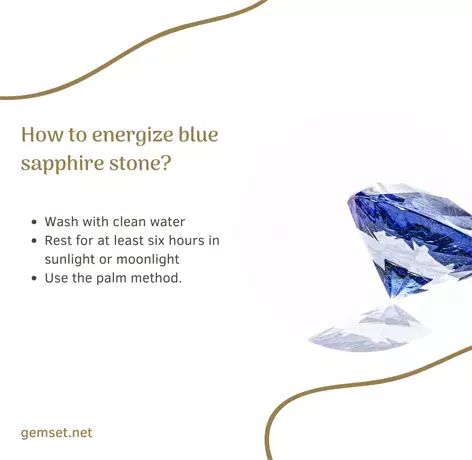 Energize blue sapphire stone