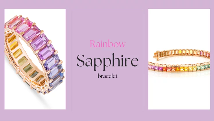 Rainbow Sapphire bracelet