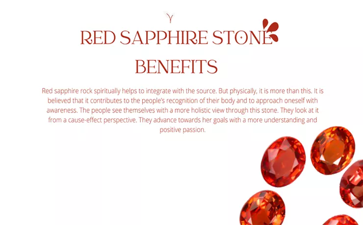 Red Sapphire Stone Benefits