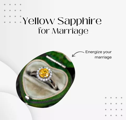 Yellow sapphire for marriage