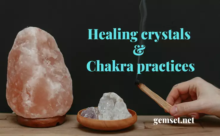 Heal chakras with crystals