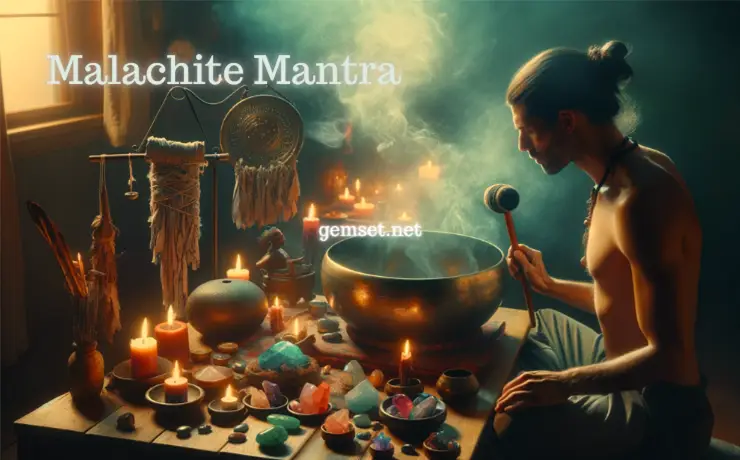 Malachite crystal mantra