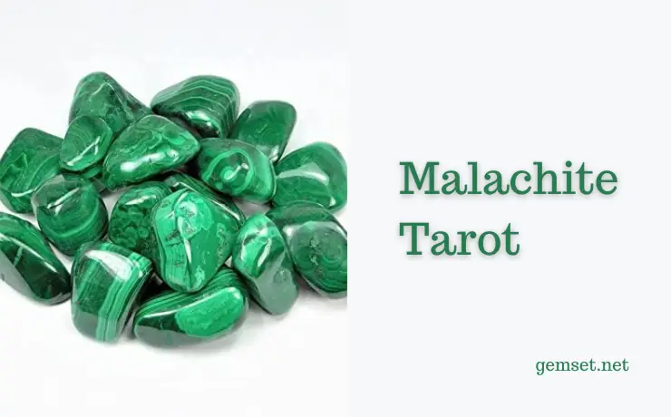 Malachite gemstone tarot