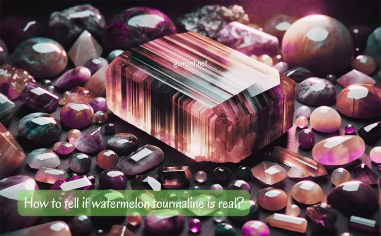 Watermelon tourmaline real or not